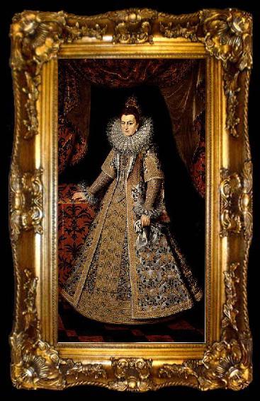 framed  unknow artist Portrait of Isabella Clara Eugenia, ta009-2